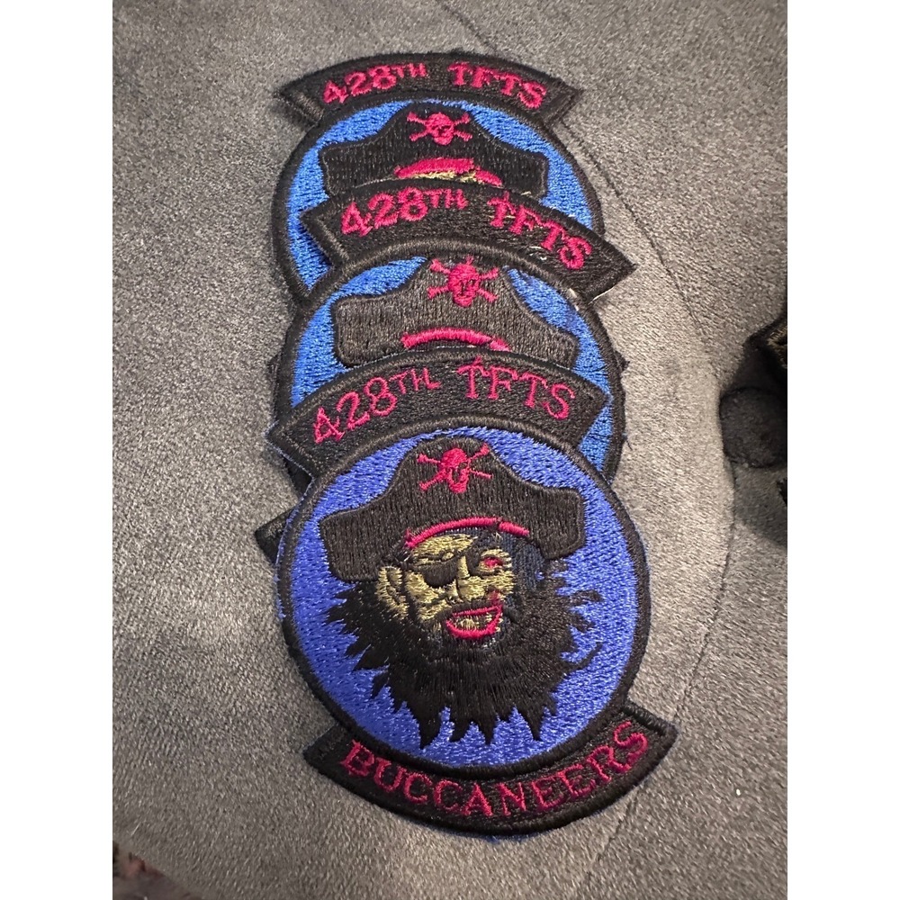 428th TFTS Buccaneers Patch‎ Military Squadron Patches Pirate Skull